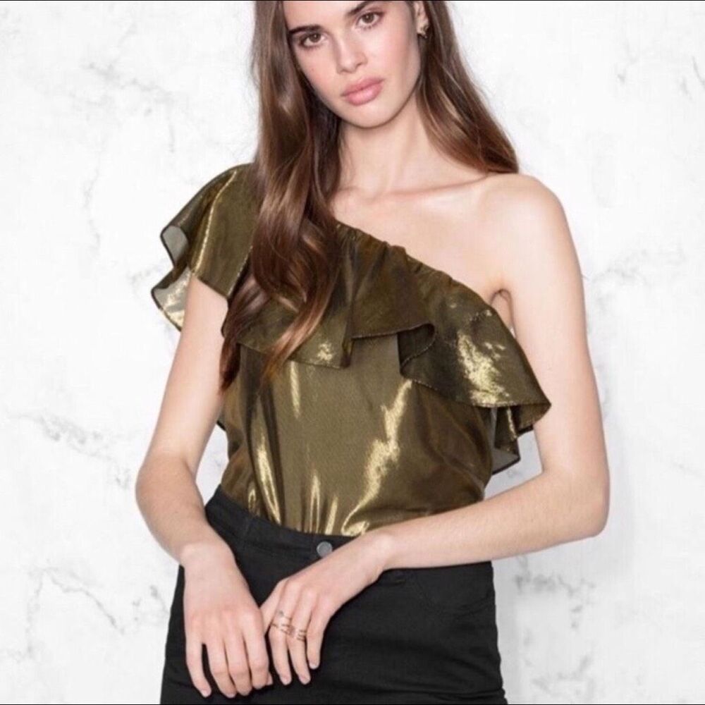 One Teaspoon Ashley gold top